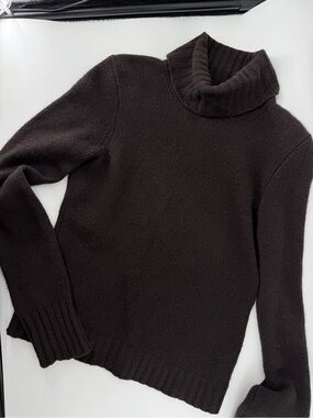 Vintage J.Crew 100% Cashmere Turtleneck Sweater S Quiet Luxury Minimalist